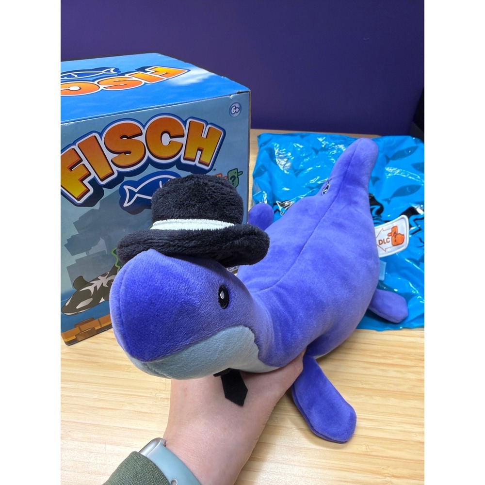Fisch Shiny Nessie Deluxe Plush w/ Legendary DLC Tag Open Box New - Picture 2 of 5